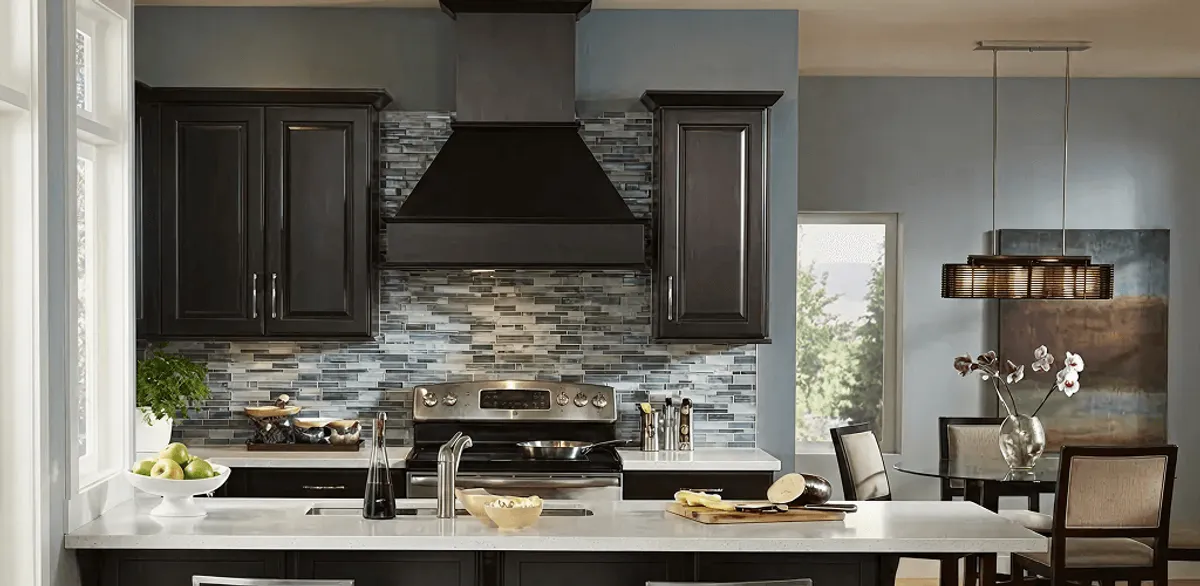 Kitchen cabinet painting and refinishing in a modern kitchen in Detroit, MI